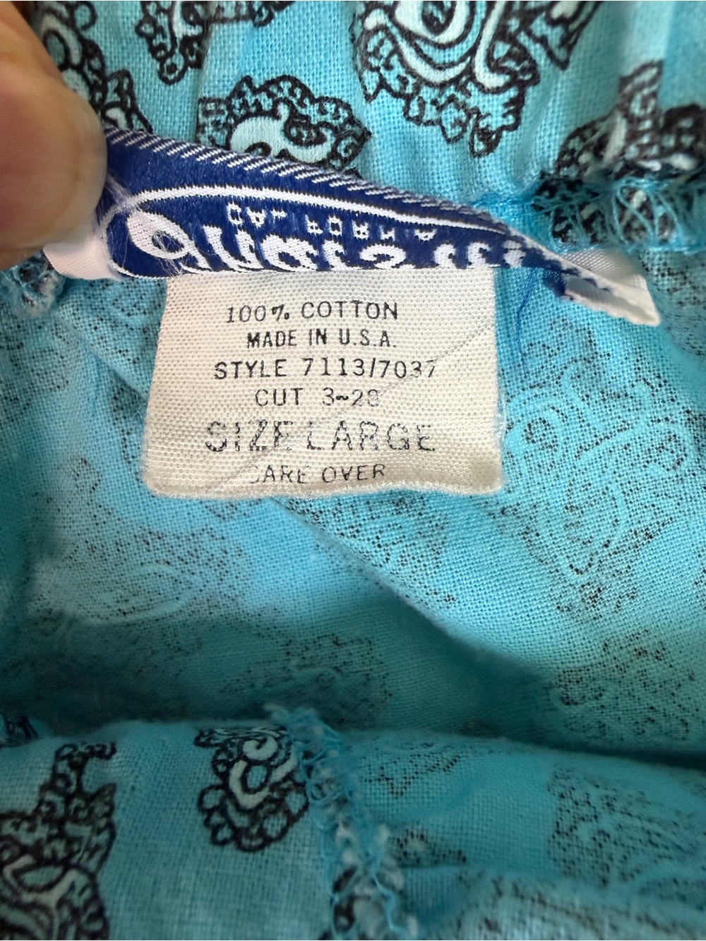 Vintage That’s It Crop Halter Top Size Large 100% Cotton Made In USA - Picture 5 of 9